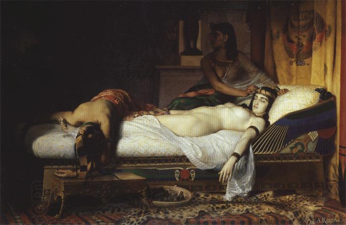 Jean - Andre Rixens Death of Cleopatra oil painting picture